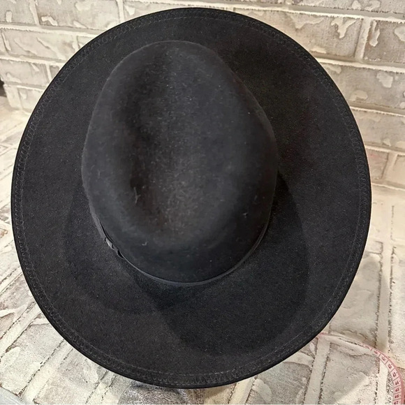 Mondial Vintage Wide Brim Fedora Black Hat Made for Fuch’s Hats Beni Brak - Picture 4 of 12